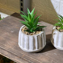 Cool Concrete Pot Artificial Succulent