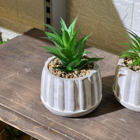 Cool Concrete Pot Artificial Succulent