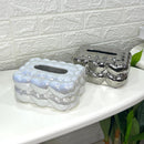 Bubble Heart Ceramic Tissue Box