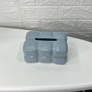Bubbly Square Ceramic Tissue Box