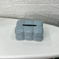 Bubbly Square Ceramic Tissue Box