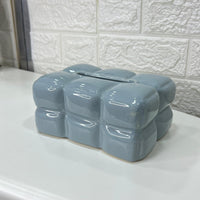 Bubbly Square Ceramic Tissue Box