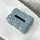 Bubbly Square Ceramic Tissue Box
