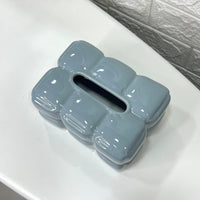 Bubbly Square Ceramic Tissue Box