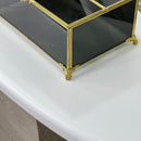 Classy Black Glass Tissue Box