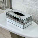 Luxury Stripe Mirror Tissue Box
