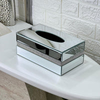 Luxury Stripe Mirror Tissue Box