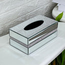 Luxury Stripe Mirror Tissue Box