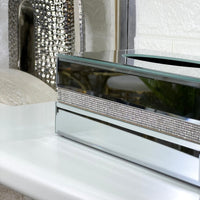 Luxury Stripe Mirror Tissue Box
