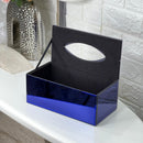 Classy Blue Mirror Tissue Box