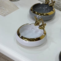Gold Rim Ashtray