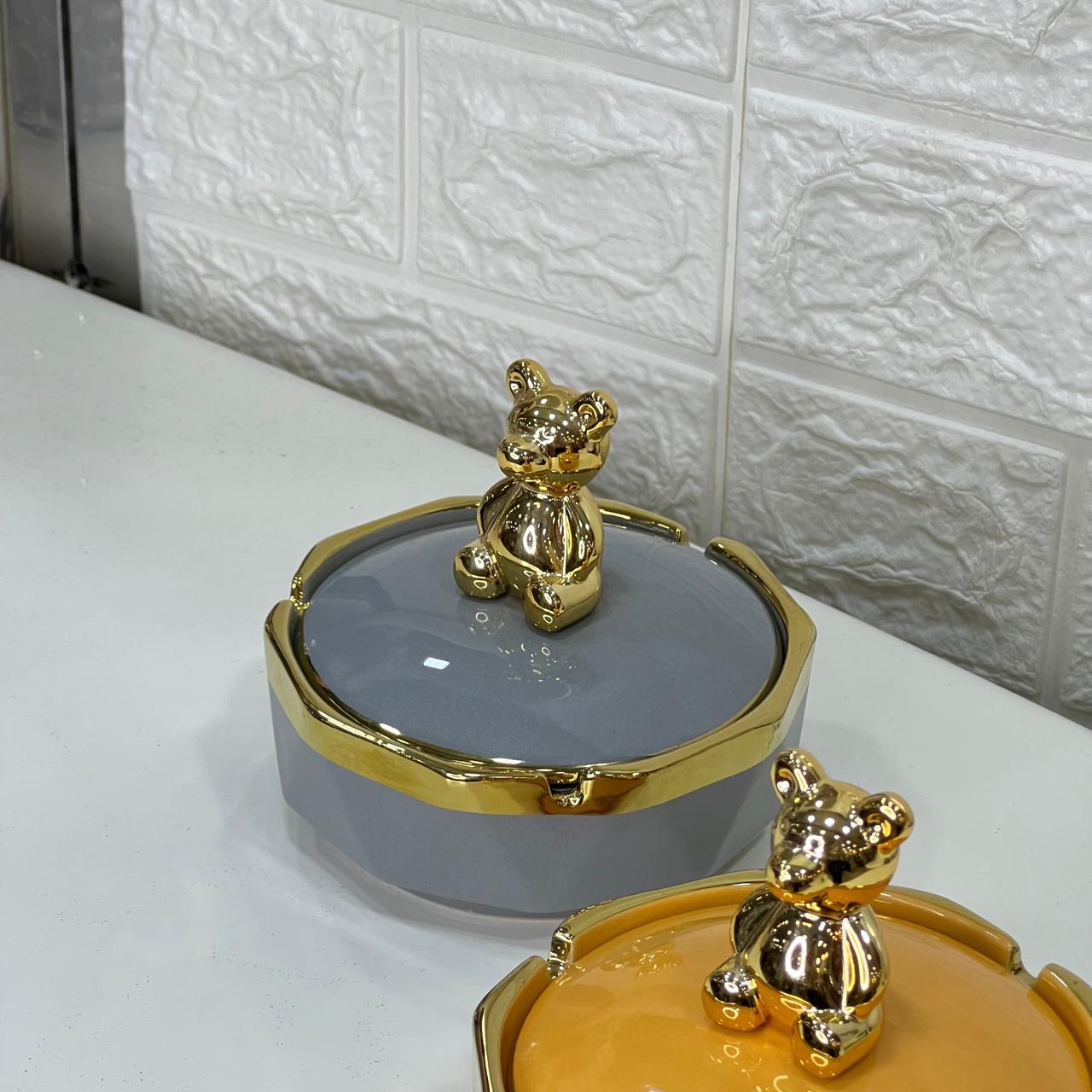 Teddy Gold Rim Ashtray