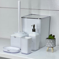 White 5-Piece Bathroom Set