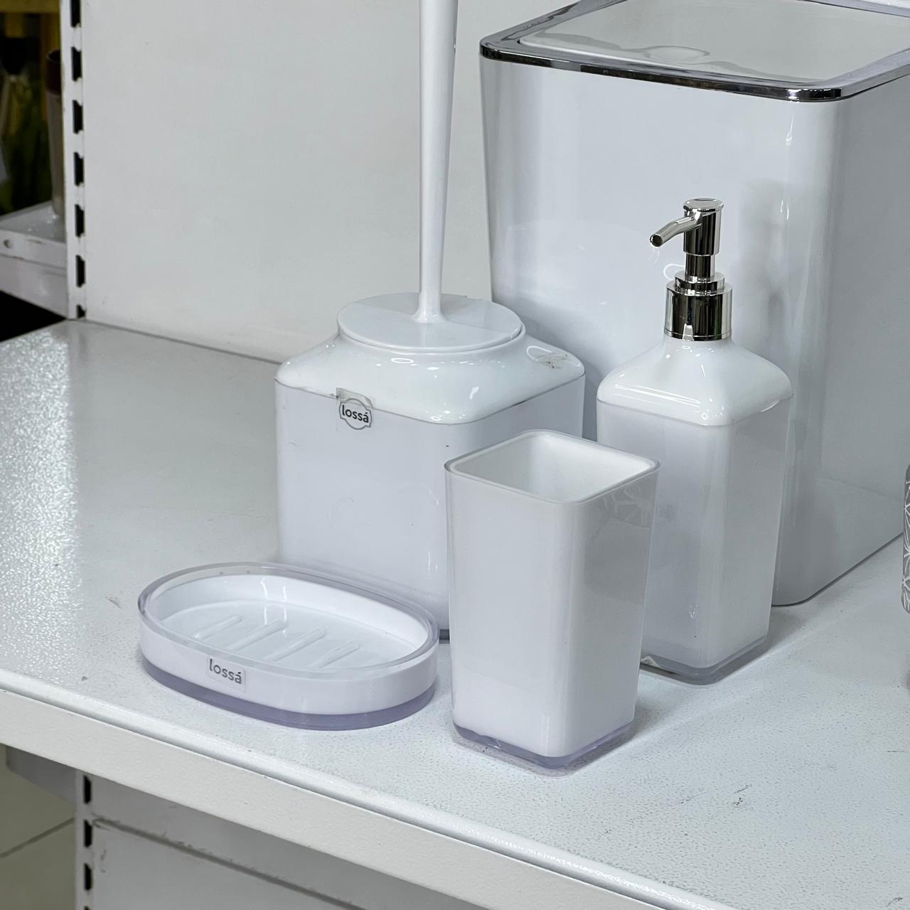 White 5-Piece Bathroom Set