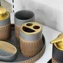 Ceramic Lux 5-Piece Bathroom Set