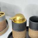 Ceramic Lux 5-Piece Bathroom Set