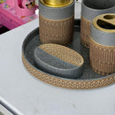 Ceramic Lux 5-Piece Bathroom Set