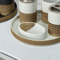 Ceramic Lux 5-Piece Bathroom Set