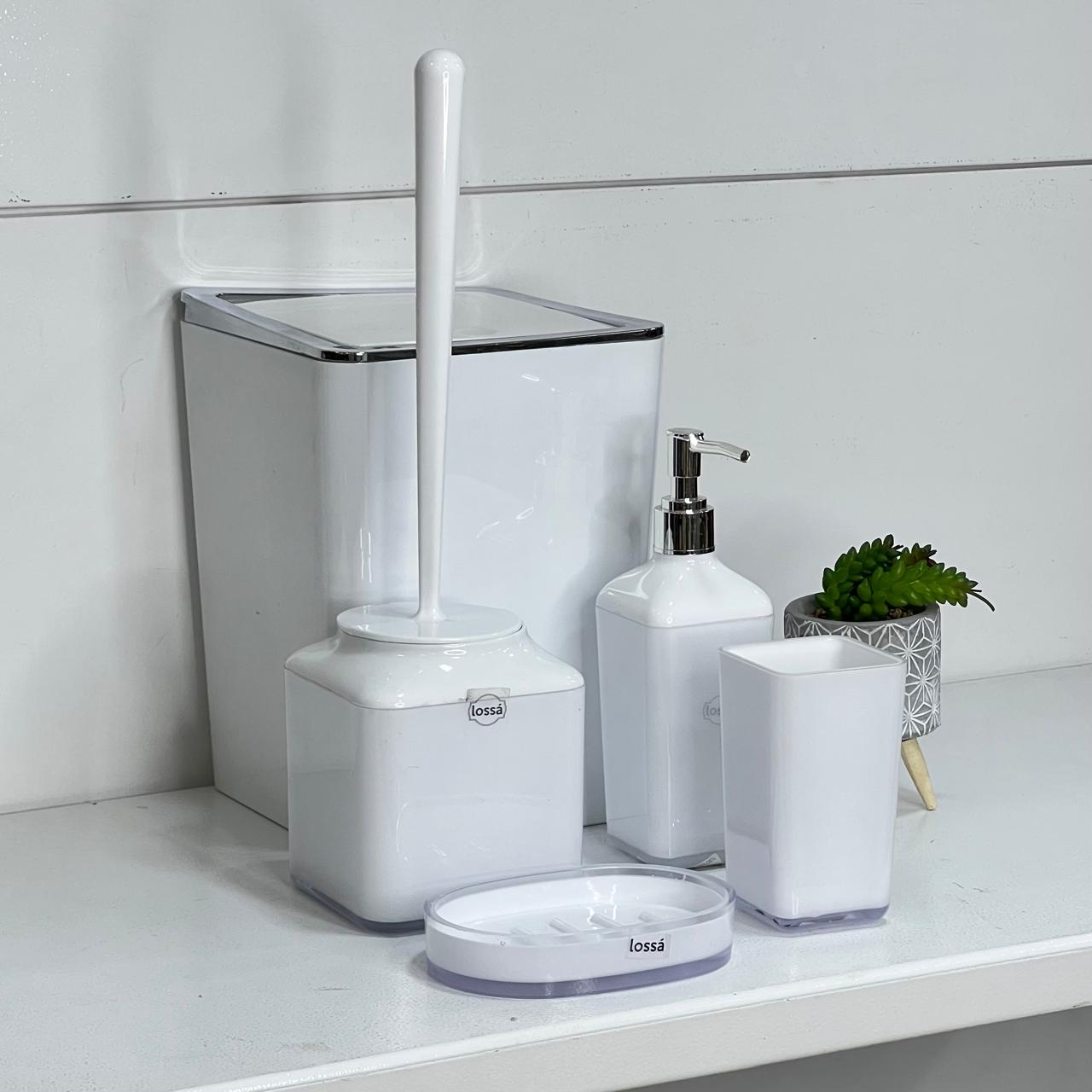 White 5-Piece Bathroom Set