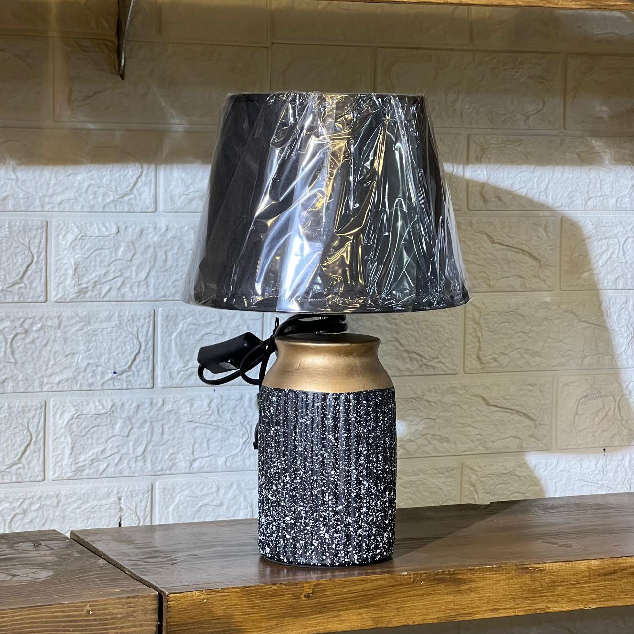Specced Black & Gold Lamp