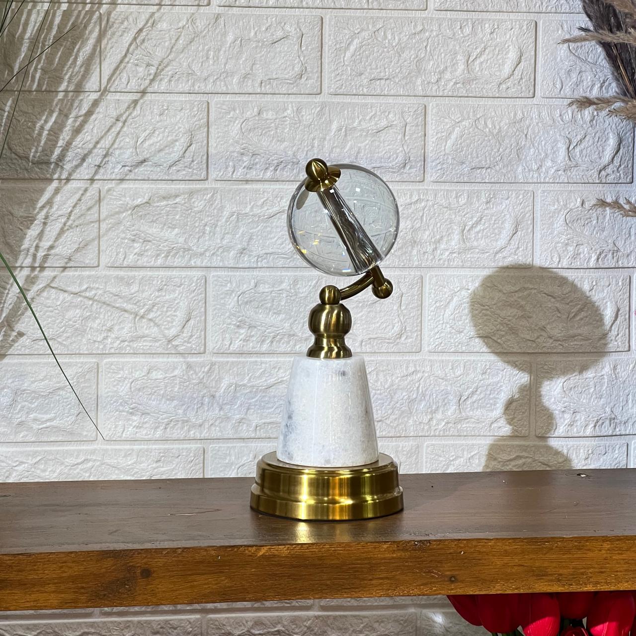 Luxury Gold & Marble Base Crystal
