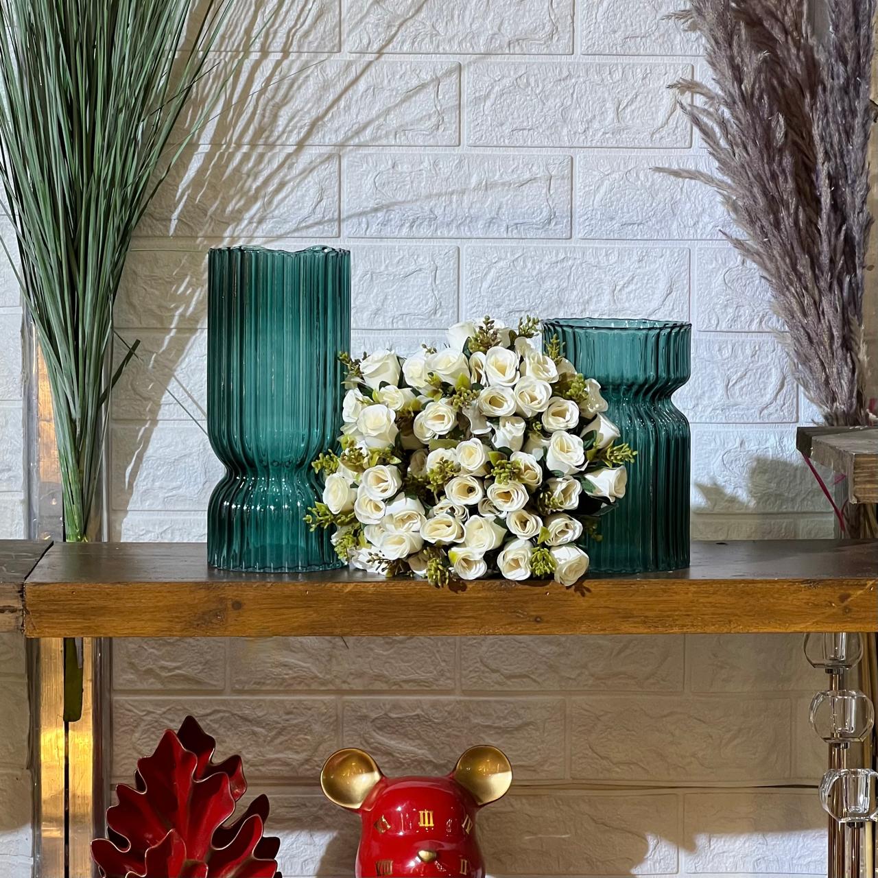 Turquoise Vase Set