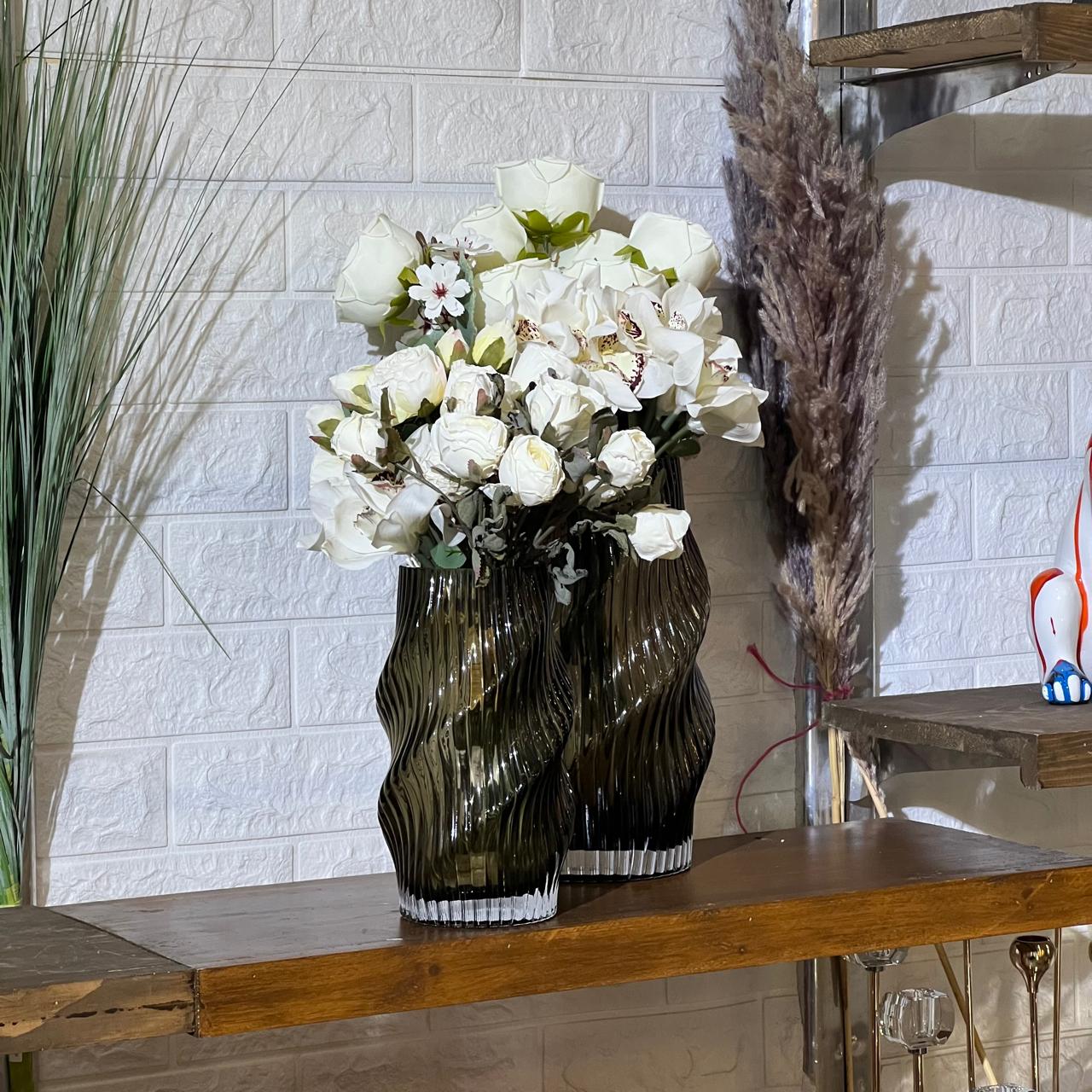 Curvy Cylinder Luxury Vase Set