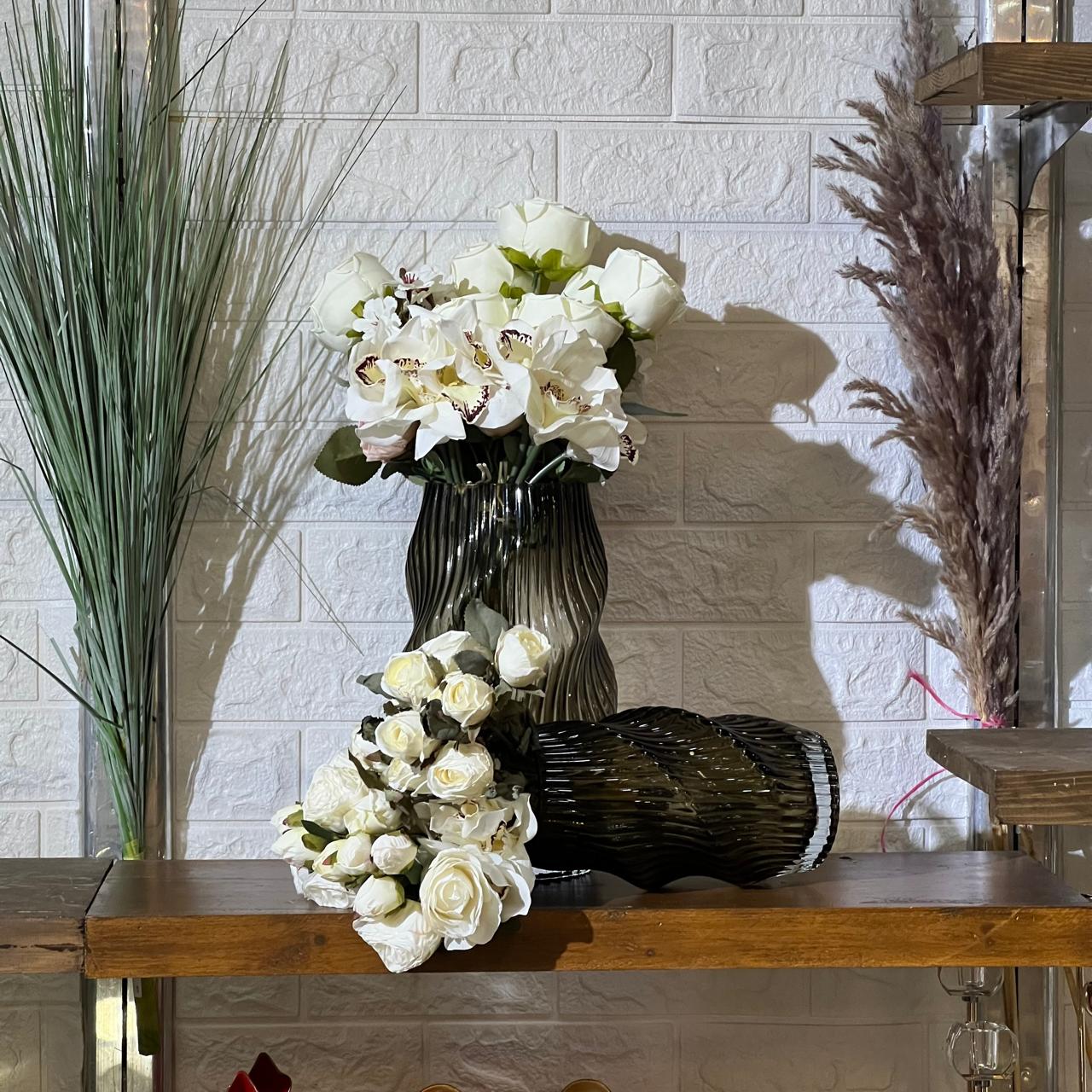Curvy Cylinder Luxury Vase Set