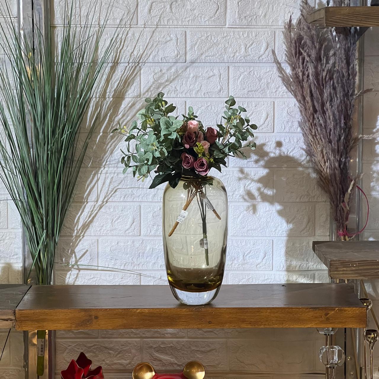 Yellow Tint Minimal Vase