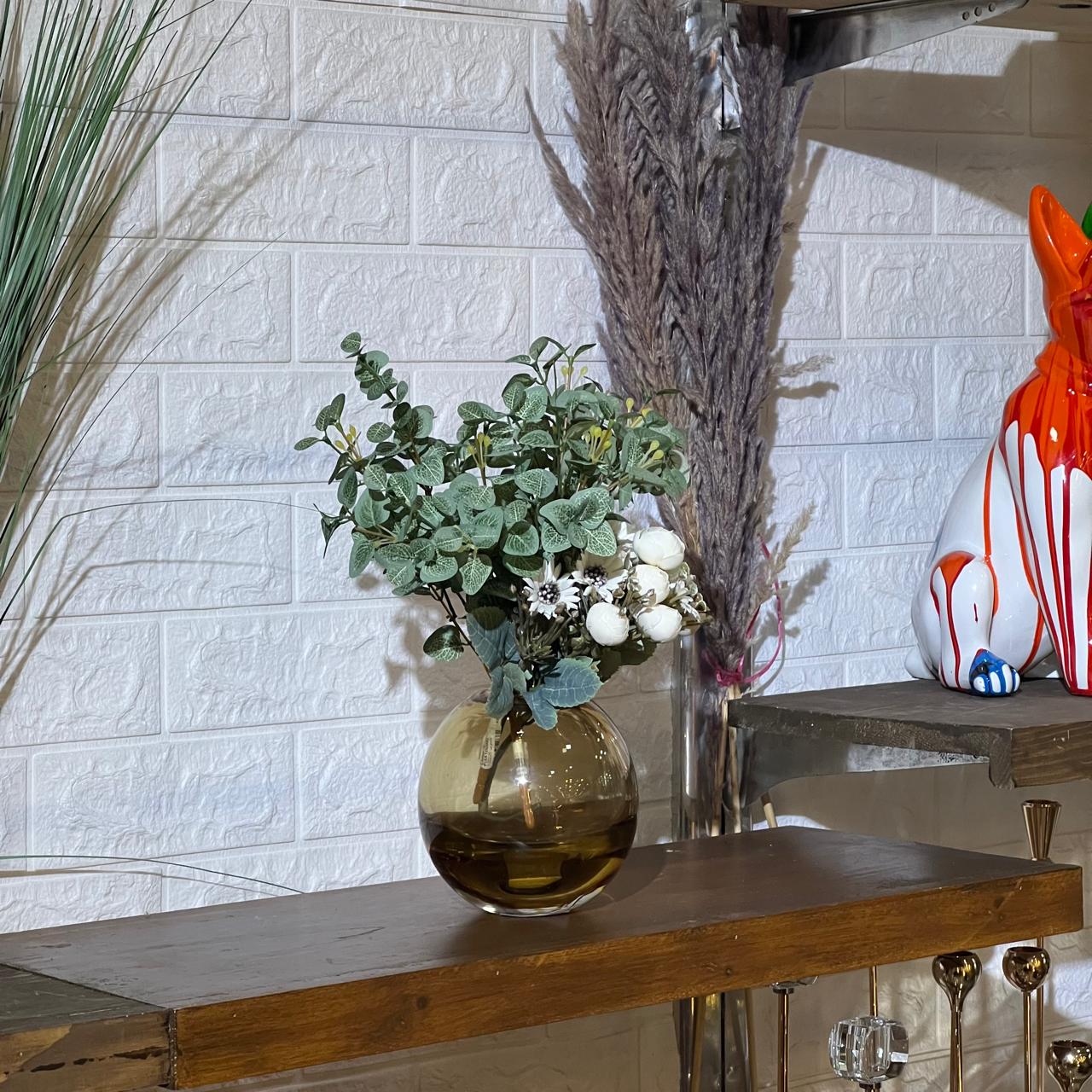 Mini Yellow Tint Clear Vase