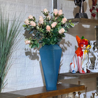 Ice Blue Vase Set