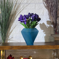 Ice Blue Vase Set