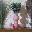 Pink Drip Vase Set