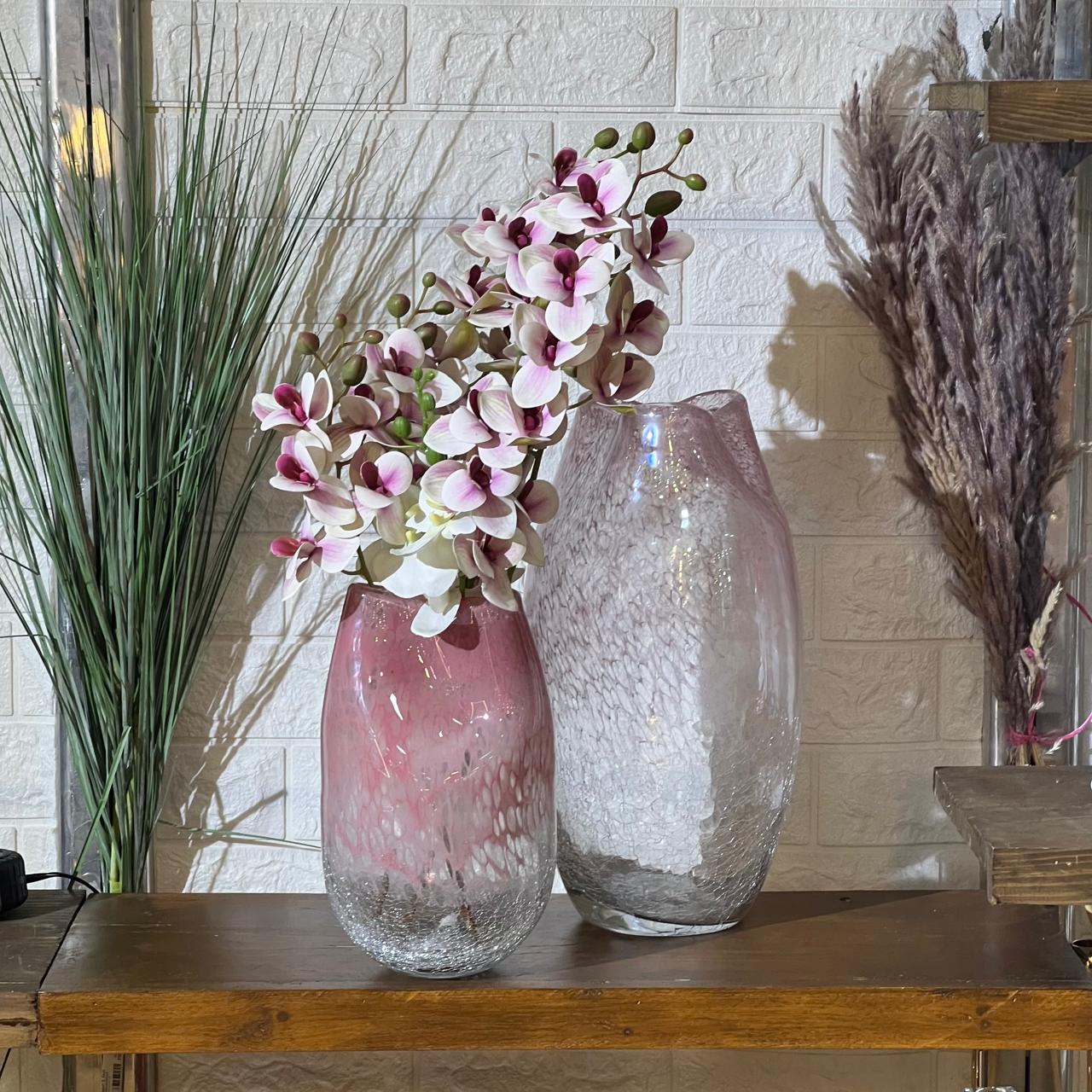 Wavy Glass Vase Set