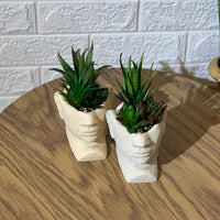 Face Pot Arrangement