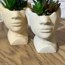Face Pot Arrangement