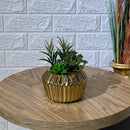 Striped Golden Artificial Plant Arrangement