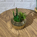 Striped Golden Artificial Plant Arrangement