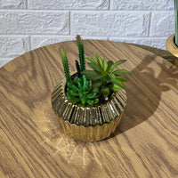 Striped Golden Artificial Plant Arrangement