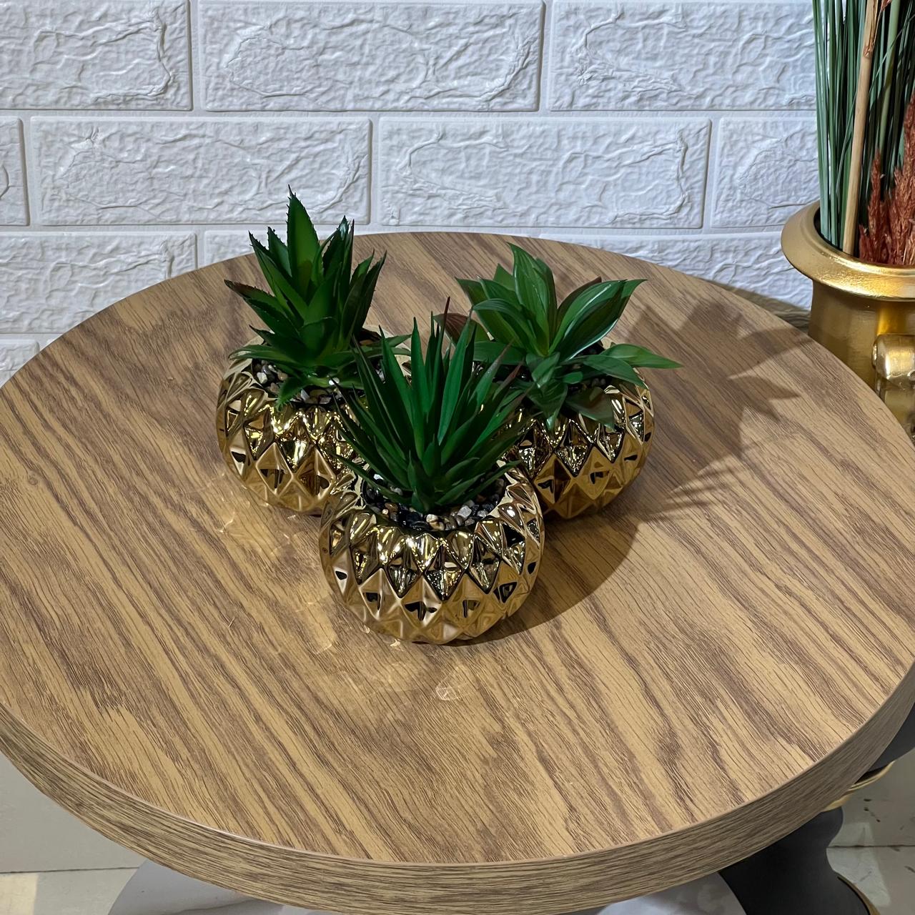 Chrome Golden Pot Arrangement