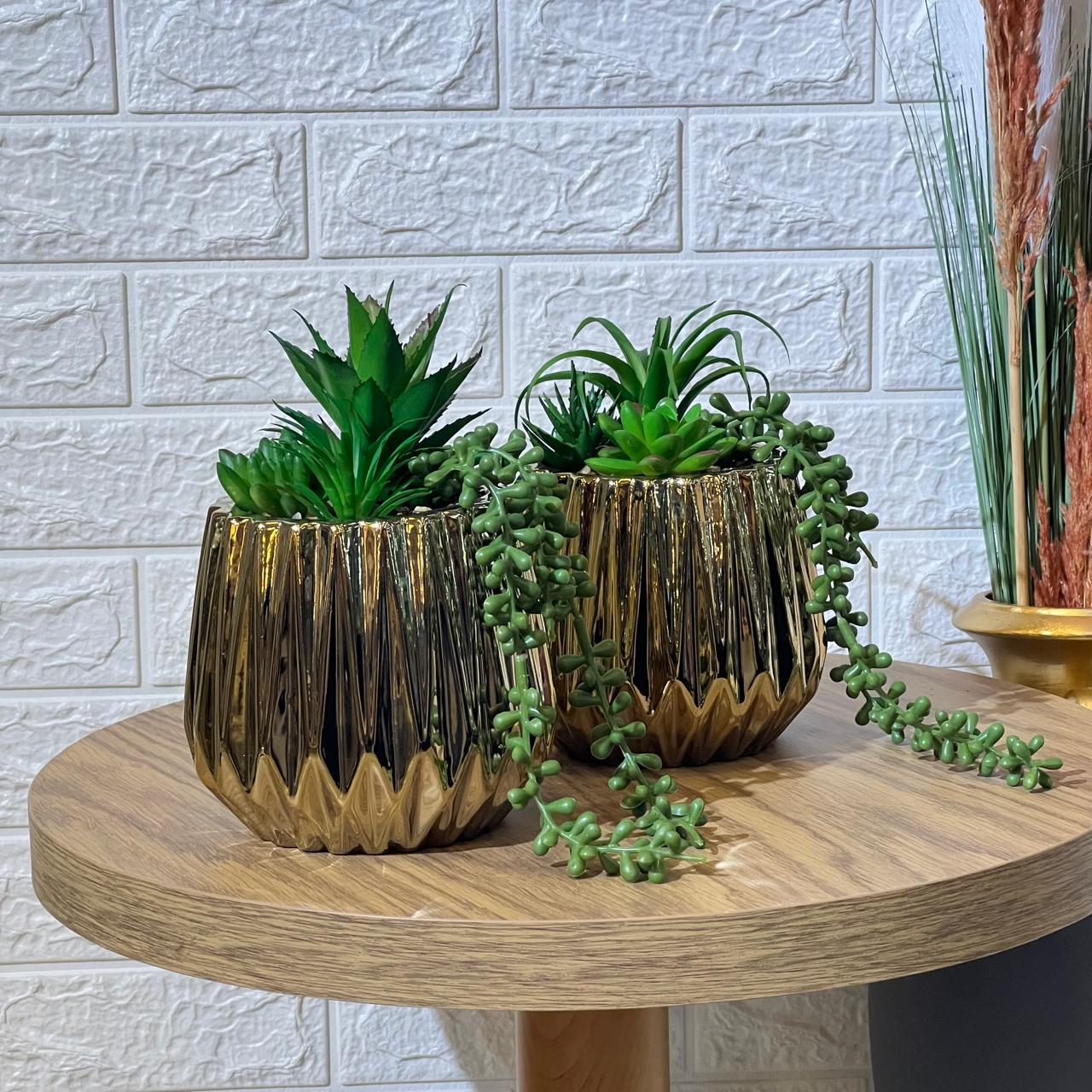 Big Gold Chrome Artificial Arrangement