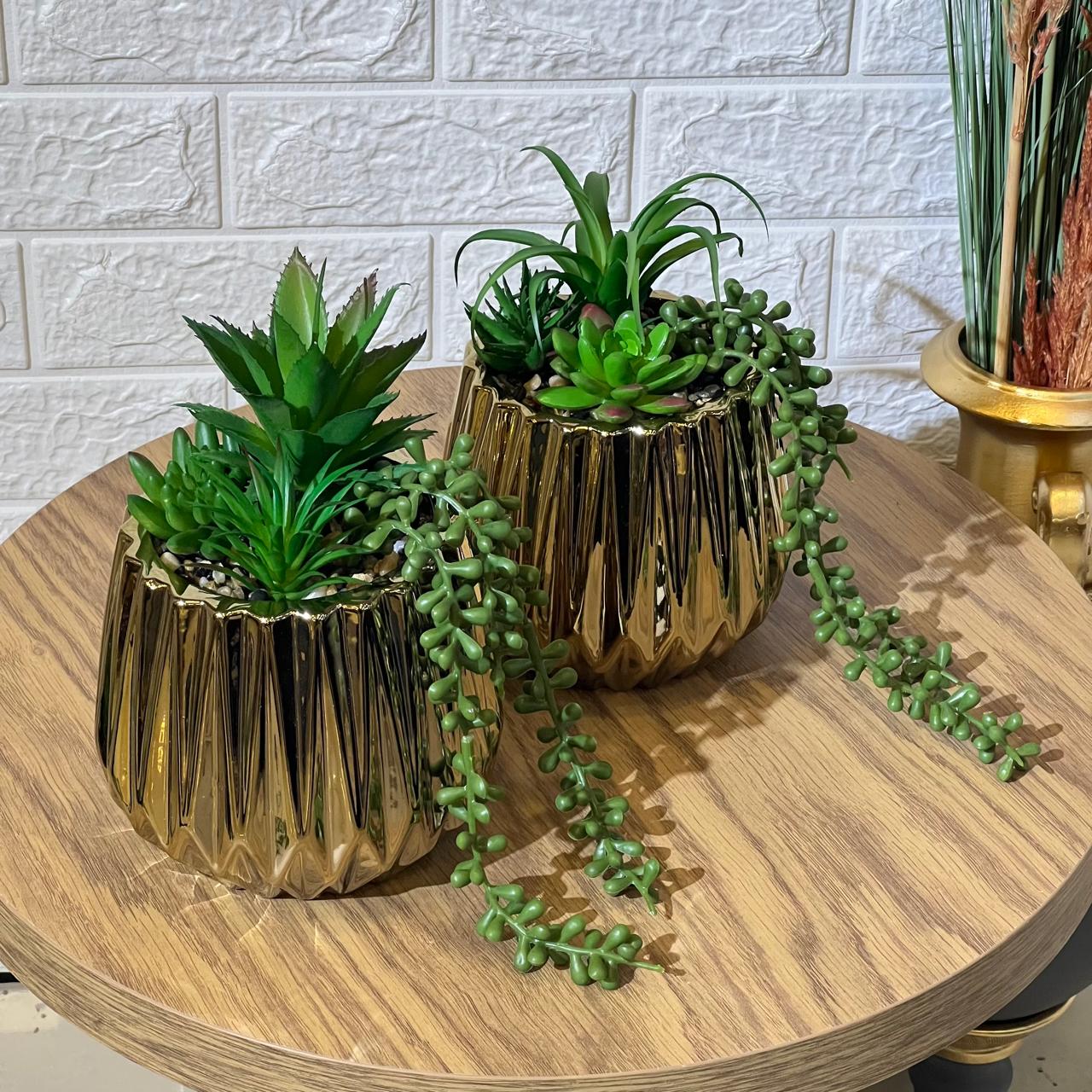 Big Gold Chrome Artificial Arrangement