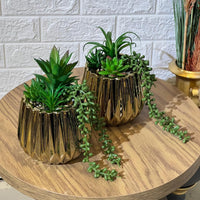 Big Gold Chrome Artificial Arrangement