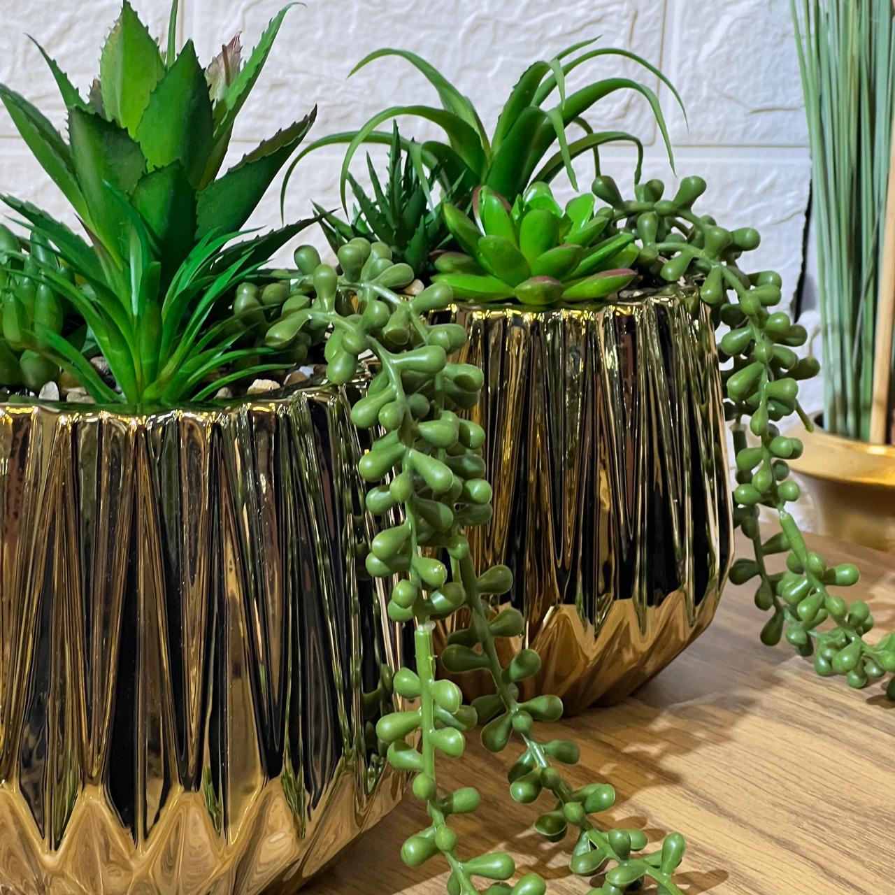 Big Gold Chrome Artificial Arrangement