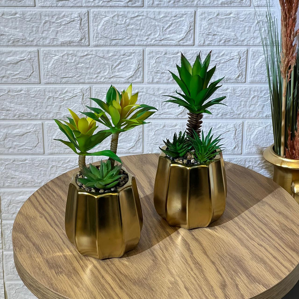 Matte Golden Pot Arrangement