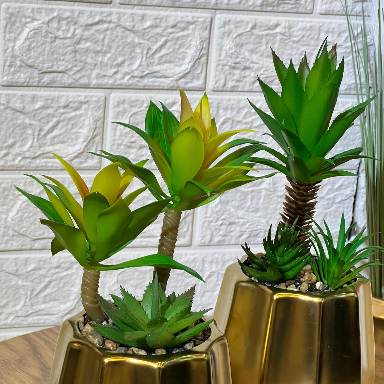 Matte Golden Pot Arrangement
