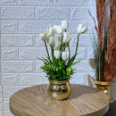 Golden Pot Rose Arrangement