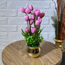 Golden Pot Rose Arrangement