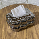 Heart Shaped Chrome Tissue Box