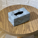 Blue Abstract Ceramic Tissue Box